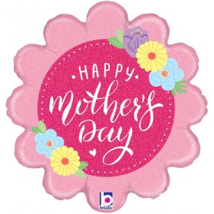 Happy Mother's Day Pastel Floral Balloon
